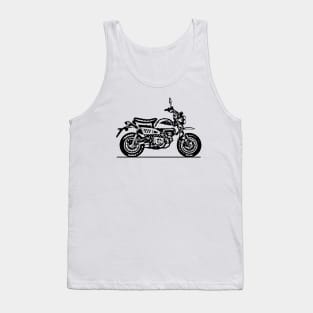 Monkey Bike Motorcycle Sketch Art Tank Top